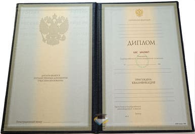 Диплом КФ РЭУ им. Г.В. Плеханова 1997-2002 годов